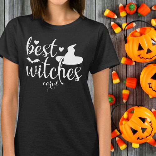 Best Witches Women Black and White Halloween T_Shirt
