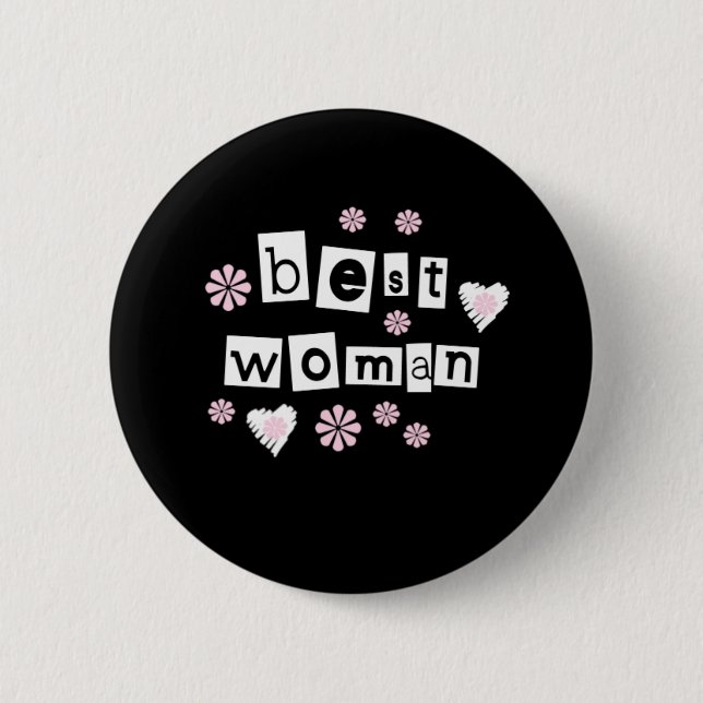 Best Woman Button (Front)