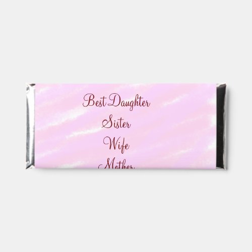 Best woman mom wife daughter add name text female hershey bar favors