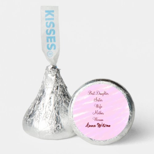 Best woman mom wife daughter add name text female hersheys kisses