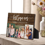 Best Wood Papa Grandpa Grandchildren Photo Collage Plaque<br><div class="desc">Capture the love between Papa and his grandchildren with our Grandfather Grandpa Grandchildren Photo Collage Plaque. This personalized plaque features a heartwarming photo collage, beautifully displaying cherished moments shared between Papa and his beloved grandchildren. Surrounding the photos is the endearing title "Poppy, " adding a special touch to the design....</div>