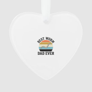 Best Worm Dad Ever Vintage Worm Shirt Design_1 Ornament