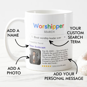 Best Worship Leader Ever Search Photo & Message Coffee Mug