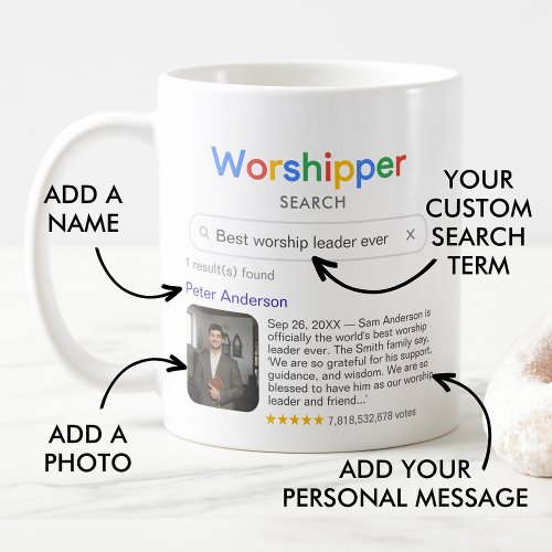 Best Worship Leader Ever Search Photo  Message Coffee Mug