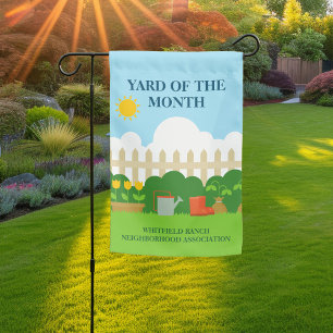 Best Yard of the Month Award Winner Cute Garden Flag