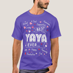 Best Yaya Ever Shirt Funny First Time Grandma Moth