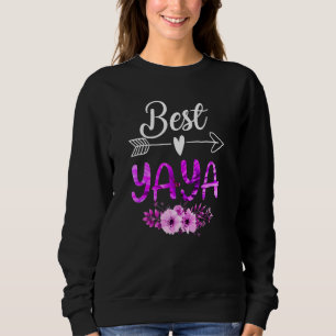 Best Yaya Flower Best Yaya Ever Mother's Day Sweatshirt