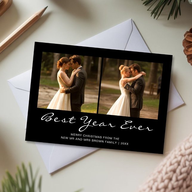 Best Year Ever Cozy Couple Christmas Card (Creator Uploaded)