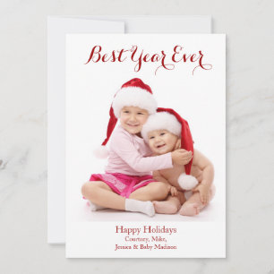 Best Year Ever Holiday Photo Card