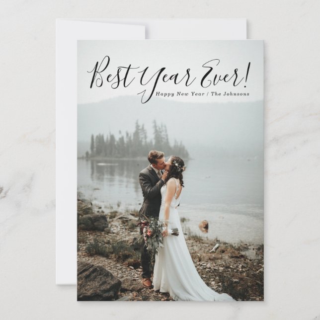 Best Year Ever New Year's Holiday Photo Card (Front)