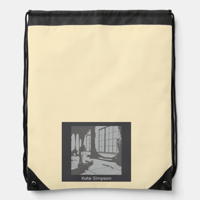Best Yoga Teacher Ever Drawstring Bag (Front)