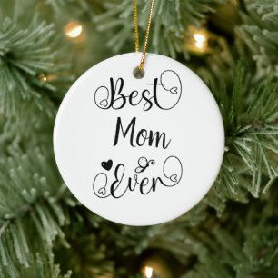 Best "your text" Ever Typography Script Ceramic Ornament