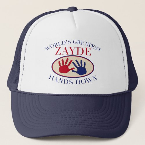 Best Zayde Hands Down Trucker Hat