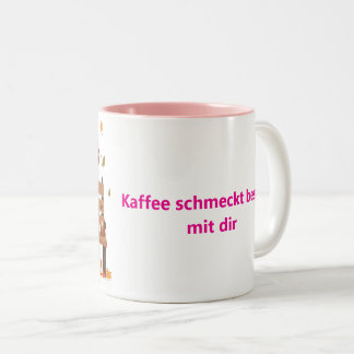 Beste Freundinnen-Tasse – Gemeinsam Lachen & Kaffe Two-Tone Coffee Mug