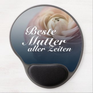 Beste Mutter aller Zeiten mit großer rosa Rose