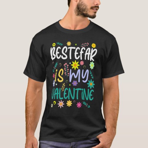 Bestefar Is My Valentine Valentines Day T_Shirt