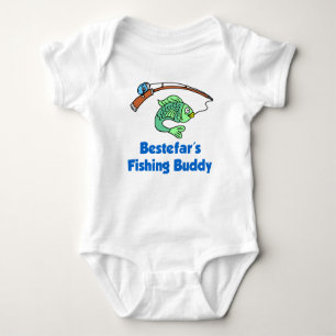 Bestefar's Fishing Buddy Baby Bodysuit