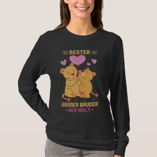 Bester Großer Bruder Der Welt Brother Sister Lione T-Shirt