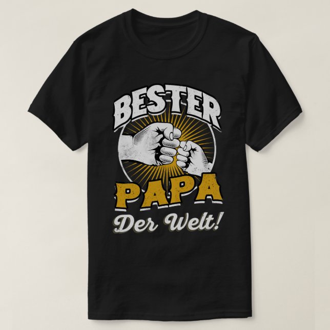 Bester Papa der Welt T-Shirt (Design Front)