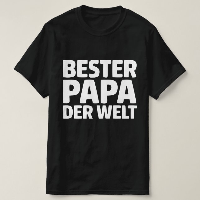 Bester Papa der Welt T-Shirt (Design Front)