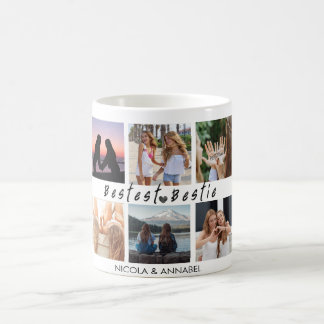 'Bestest Bestie' Friends Keepsake Photo Collage Coffee Mug