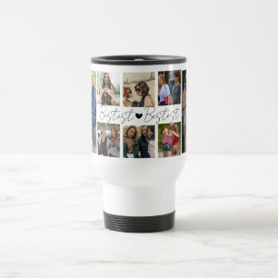Bestest Bestie' Friends Keepsake Photo Collage Travel Mug