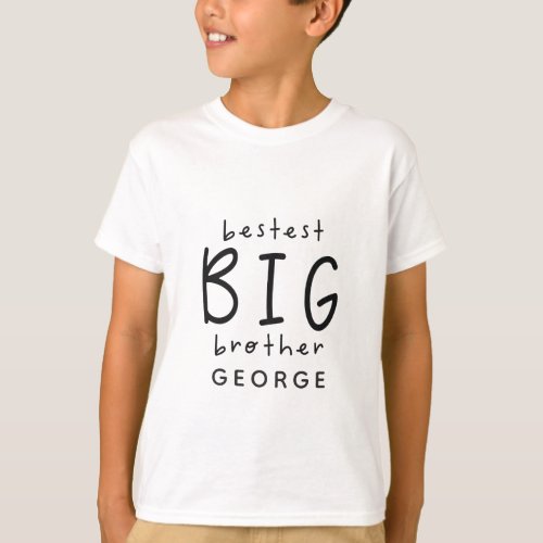 bestest big brother new baby gift T_Shirt
