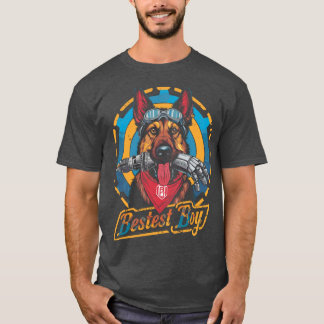 bestest boy dogmeat retro design family T-Shirt
