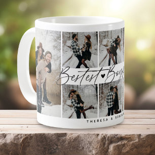 'Bestest Boyfriend' Couple Keepsake Photo Collage Coffee Mug