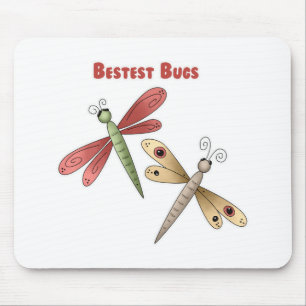 Bestest Bugs (dragonflies) Mouse Pad