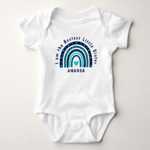 Bestest Little Sister Baby Jersey Bodysuit