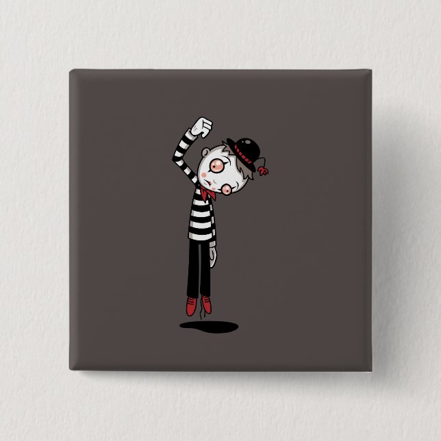 Bestest Mime Ever Button (Front)
