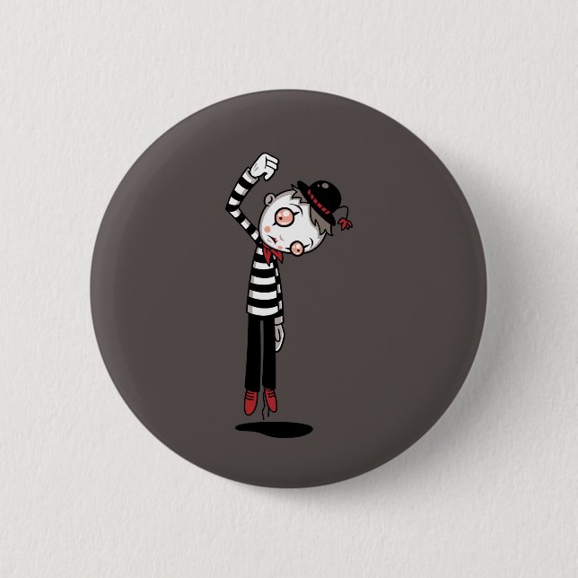 Bestest Mime Ever Button (Front)