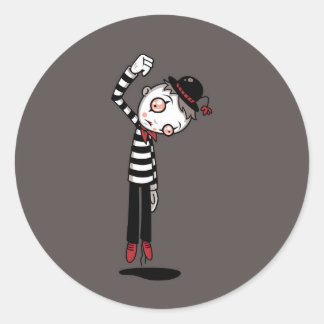 Bestest Mime Ever Classic Round Sticker