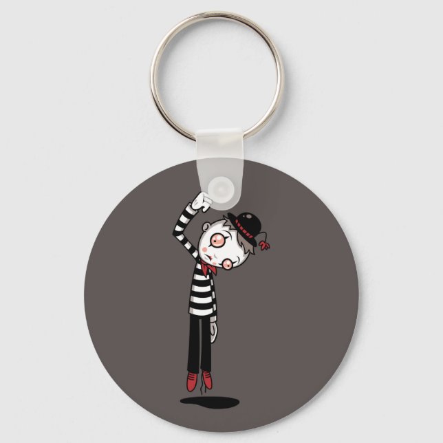 Bestest Mime Ever Keychain (Front)