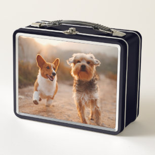 Bestfriend Cute Puppies Metal Lunch Box