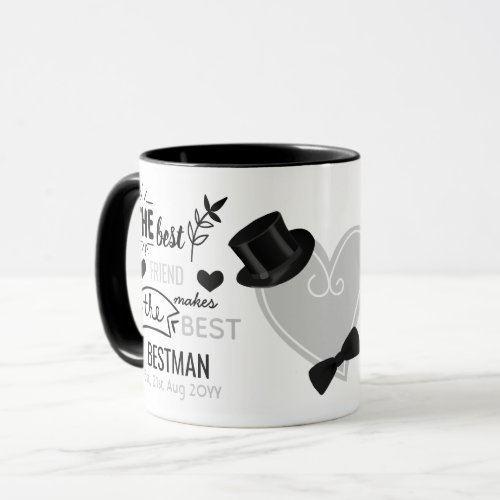 Bestfriend Makes Bestman Wedding Surprise Proposal Mug