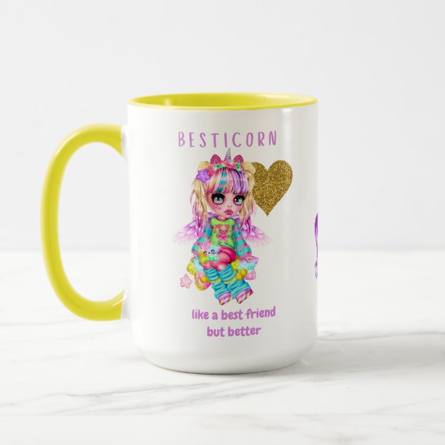 Besticorn Like A Best Friend But Better - Unicorn Coffee Mug