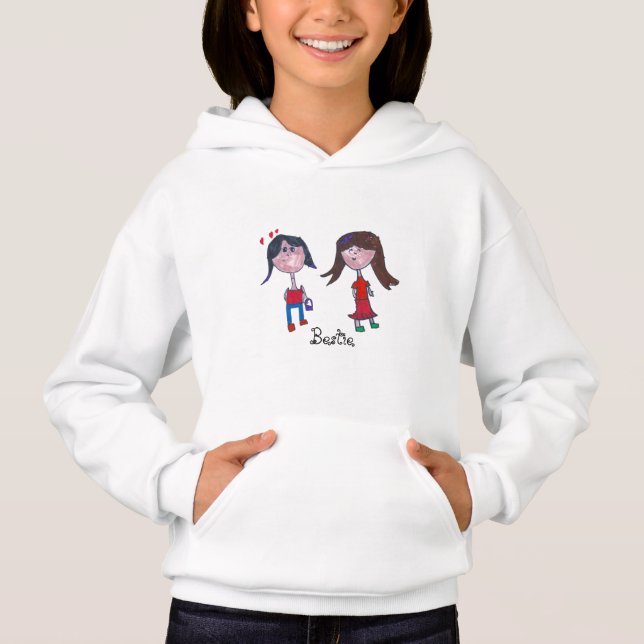 Bestie4You Girl's Hoodie (Front)