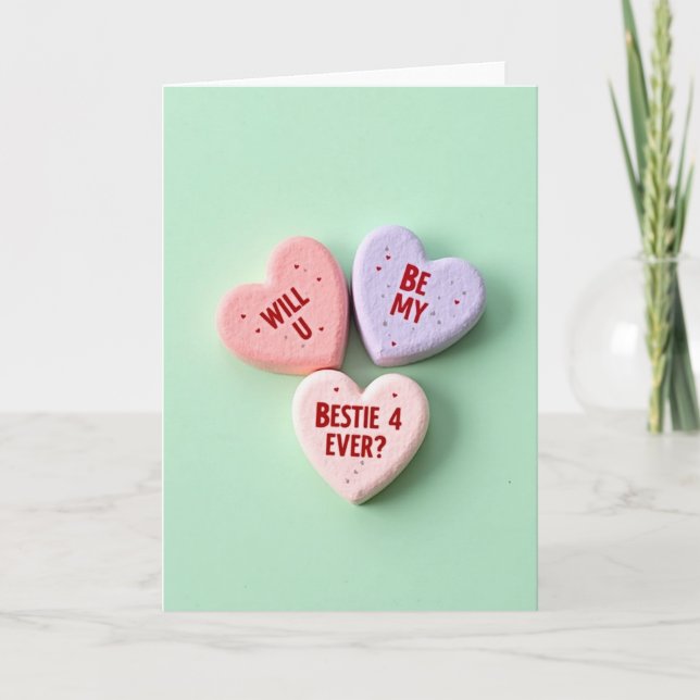 Bestie 4 Ever Valentines Card (Front)