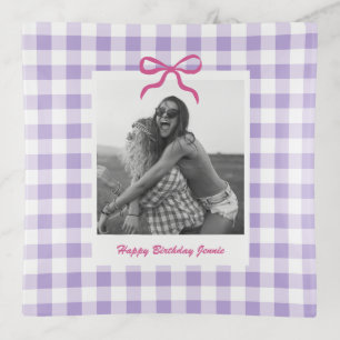 Bestie Best Friend Birthday Gift Custom Photo Trinket Tray