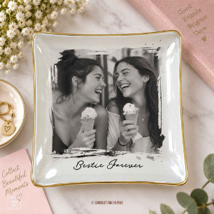 Bestie Best Friend Bridesmaid Proposal Jewelry  Trinket Tray