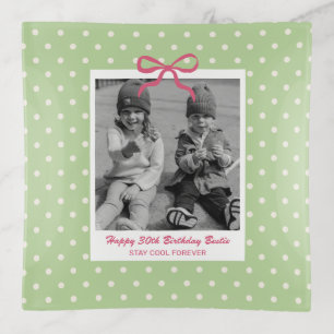 Bestie Best Friend Cute Birthday Gift Custom Photo Trinket Tray