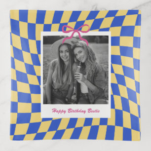Bestie BFF Best Friend Birthday Gift Custom Photo Trinket Tray