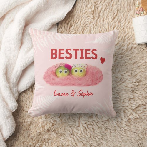 Bestie bff best friend cute funny custom pillow