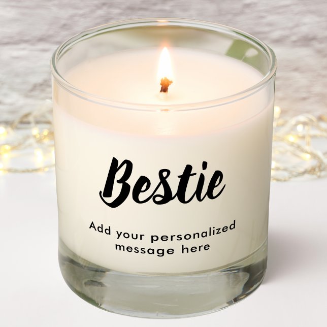 Bestie Friendship | Personalized Message | Scented Candle (Creator Uploaded)