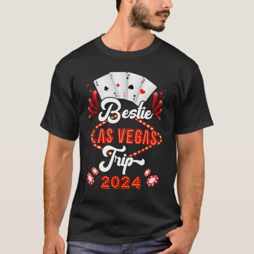 Bestie Las Vegas Trip 2024 Sister Squad Vacation M T_Shirt