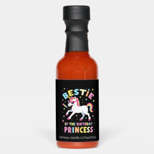 Bestie of the Birthday Princess Girl Dabbing Unico Hot Sauces