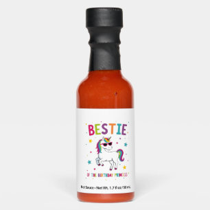 Bestie of the Birthday Princess Girl Dabbing Unico Hot Sauces