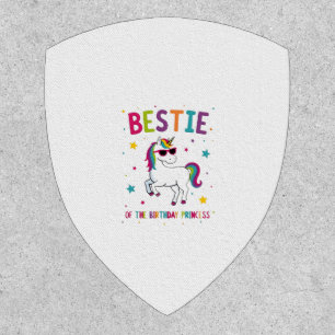 Bestie of the Birthday Princess Girl Dabbing Unico Patch